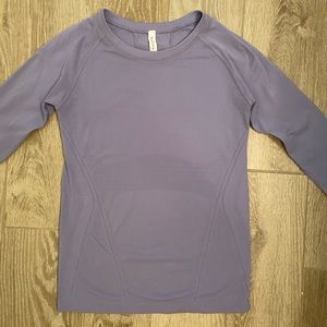 PURPLE ATHLETA MOMENTUM SEAMLESS TOP